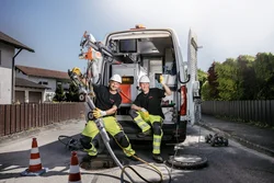 Bohrschlamm Entsorgung mit Saugbagger und Luftfördertechnik
