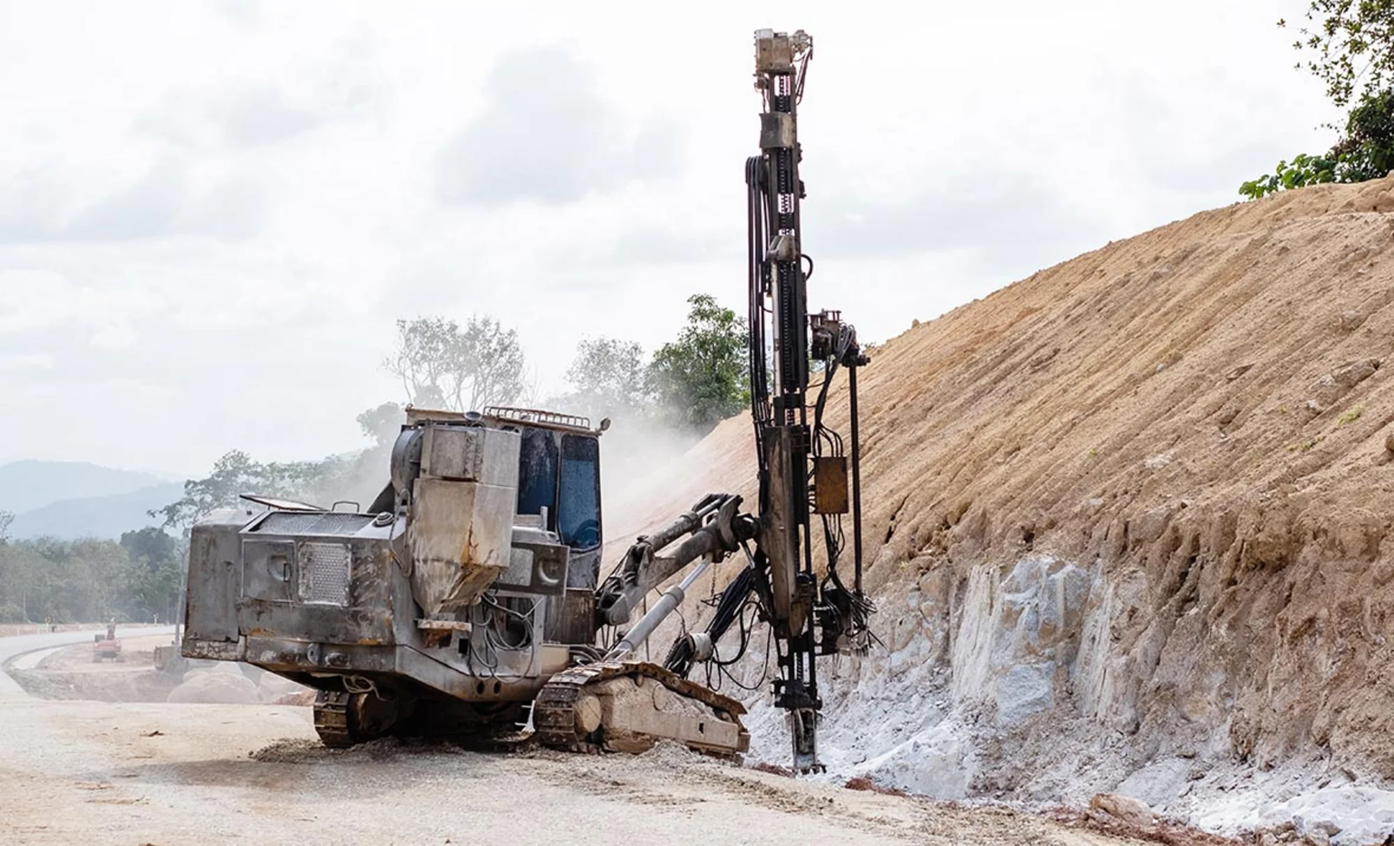 Bohrschlamm Entsorgung auf der Baustelle