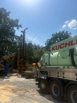Luftfördertechnik für Materialförderung auf Baustellen