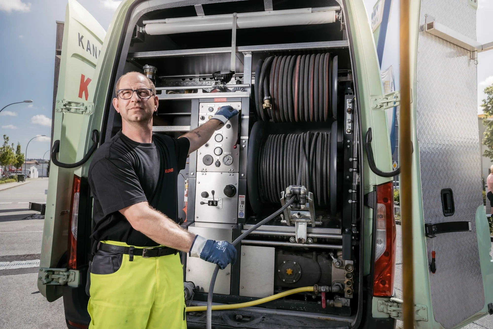 Ablauf der Bohrschlamm Entsorgung auf Baustellen